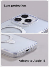 Husa cu inel Joyroom compatibila cu iPhone 15, MagSafe/Magnetic, PC, TPU, Transparent
