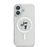 Husa Karl Lagerfeld compatibila cu iPhone 16, MagSafe/Magnetic, silicon, Transparent