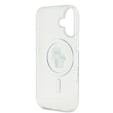 Husa Karl Lagerfeld compatibila cu iPhone 16, MagSafe/Magnetic, silicon, Transparent