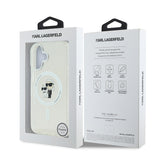 Husa Karl Lagerfeld compatibila cu iPhone 16, MagSafe/Magnetic, silicon, Transparent