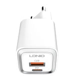 Incarcator Ldnio 20W USB-C/USB-A, cu cablu USB-C la Lightning inclus