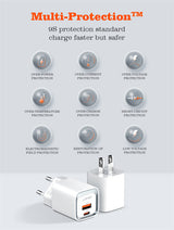 Incarcator Ldnio 20W USB-C/USB-A, cu cablu USB-C la Lightning inclus