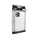 Husa OEM compatibila cu iPhone 11 Pro, piele ecologica, Alb