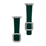 Curea COTECi piele compatibila cu Watch Series 3 42mm, Watch Series 4 44mm, Verde