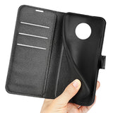 Husa tip carte OEM compatibila cu Realme C31, MagSafe/Magnetic, piele, Negru