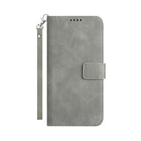 Husa tip carte OEM compatibila cu iPhone 16, MagSafe/Magnetic, piele ecologica, Gri