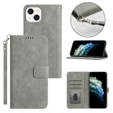 Husa tip carte OEM compatibila cu iPhone 16, MagSafe/Magnetic, piele ecologica, Gri