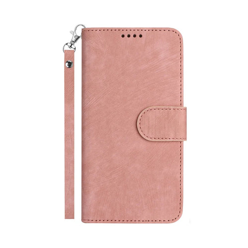 Husa tip carte OEM compatibila cu Motorola Edge 40 NEO, MagSafe/Magnetic, piele ecologica, Roz
