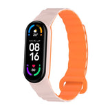 Curea silicon compatibila cu Xiaomi Mi Band 3, Xiaomi Mi Band 4, Bej