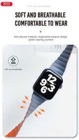 Curea XO silicon compatibila cu Watch Series 1, Watch Series 2, Alb