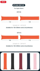 Curea XO silicon compatibila cu Watch Series 1, Watch Series 2, Alb