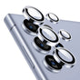 Husa compatibila cu Galaxy S24 Ultra, Transparent, sticla securizata, metal, Alb