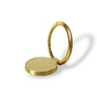Popsocket ring / Holder Metal Ring Shine Grid /gold/