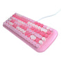 Tastatura cu Fir Mofii SK-645 Candy – Roz Capsuna