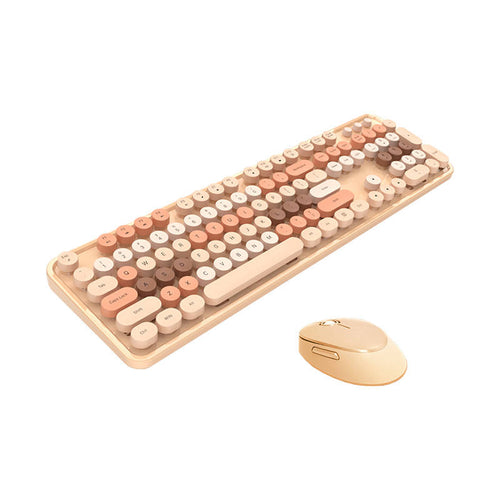 Set Tastatura si Mouse wireless Mofii SMK-623387AG, Bej