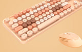 Set Tastatura si Mouse wireless Mofii SMK-623387AG, Bej