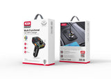 Transmitator FM Auto XO Bcc09 25W Bluetooth 5 0 USB-A USB-C Lumina Ambientala