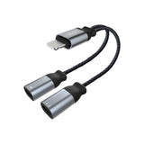 Adaptor XO Lightning la 2 X Lightning, NB-R160A – Negru