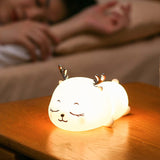Lampa de Noapte pentru Copii Superfire Deer Tuanzi, Silicon, USB, 1200mAh