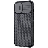 Husa Nillkin compatibila cu iPhone 15, Antisoc, policarbonat, Negru