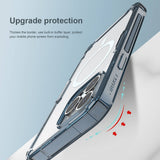 Husa Nillkin compatibila cu iPhone 14 Pro Max, MagSafe/Magnetic, TPU, Transparent