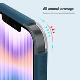 Husa Nillkin compatibila cu iPhone 15 Pro Max, Anti-amprenta, PC + TPU, Negru