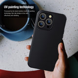 Husa Nillkin compatibila cu iPhone 15 Pro Max, Anti-amprenta, PC + TPU, Negru