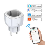 Priza inteligenta Nordic Smart Plug 16A, Wi-Fi, Tuya/Smart Life, Alb