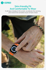 Curea COTECi silicon compatibila cu Watch 42mm, Watch 44mm, Verde