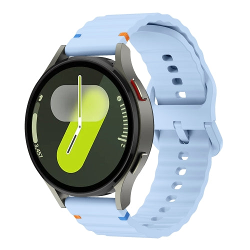 Curea silicon compatibila cu Samsung Watch 3 41mm, Samsung Watch 4 40mm, Alb