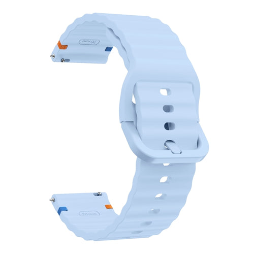 Curea silicon compatibila cu Samsung Watch 3 41mm, Samsung Watch 4 40mm, Alb