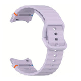 Curea silicon compatibila cu Samsung Watch 3 41mm, Samsung Watch 4 40mm, Alb