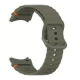 Curea silicon compatibila cu Samsung Watch 3 41mm, Samsung Watch 4 40mm, Alb