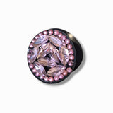 Popsocket Diamonds cu pietre incrustate, suport si grip telefon, roz cuart