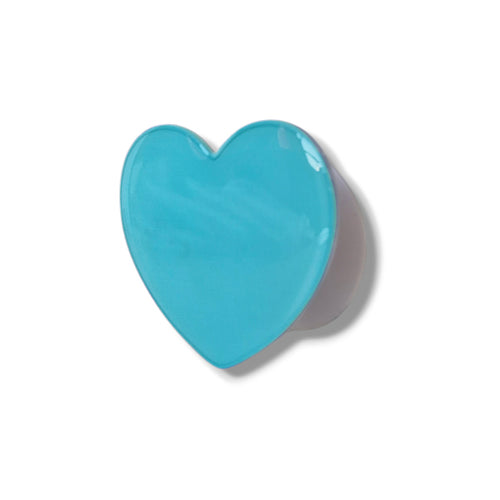 Suport telefon PopSocket Flat Heart, Albastru deschis