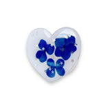 Suport telefon Popsocket Heart/Flower, Albastru