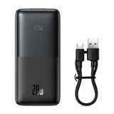 Baseus Baterie Externa 10000mAh 20W, Bipow Pro Negru - Ppbd040201