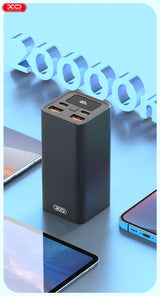 Baterie externa XO PB97, 20000mAh, 65W, display digital