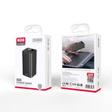 Baterie externa XO PB97, 20000mAh, 65W, display digital