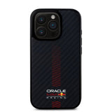 Husa telefon pentru Apple iPhone 16 Pro, Red Bull Carbon Powerbar MagSafe, Neagra