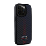 Husa telefon pentru Apple iPhone 16 Pro, Red Bull Carbon Powerbar MagSafe, Neagra