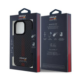 Husa telefon pentru Apple iPhone 16 Pro, Red Bull Carbon Powerbar MagSafe, Neagra