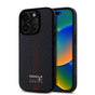 Husa telefon pentru Apple iPhone 16 Pro, Red Bull Carbon Powerbar MagSafe, Neagra