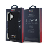Husa compatibila cu iPhone 16, MagSafe/Magnetic, fibra de carbon, Negru