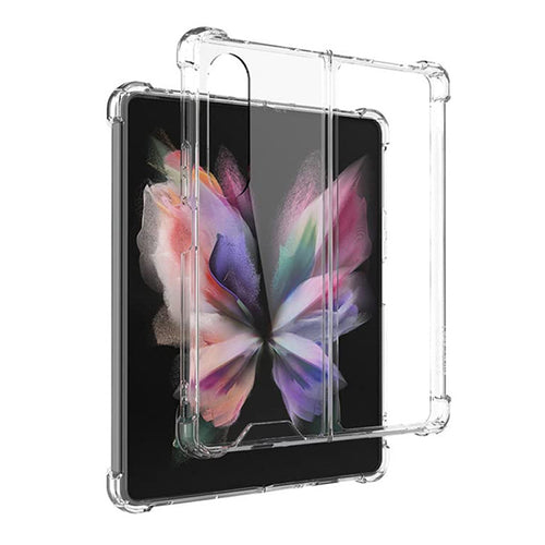 Husa Nordic compatibila cu Galaxy Z Fold 5, Transparent, policarbonat, Transparent