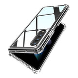 Husa Nordic compatibila cu Galaxy Z Fold 4, Transparent, policarbonat, Transparent