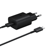 Incarcator Samsung 25W, USB-C, 3A, EP-TA800EBE + Cablu EP-DA905BBE, Negru