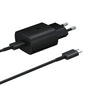 Incarcator Samsung 25W, USB-C, 3A, EP-TA800EBE + Cablu EP-DA905BBE, Negru