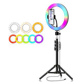 Suport trepied 200cm cu Lampa LED Selfie Light RGB 32cm