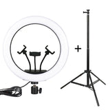Suport trepied 200 cm cu LED Selfie Light 36 cm, 3 tonuri alb